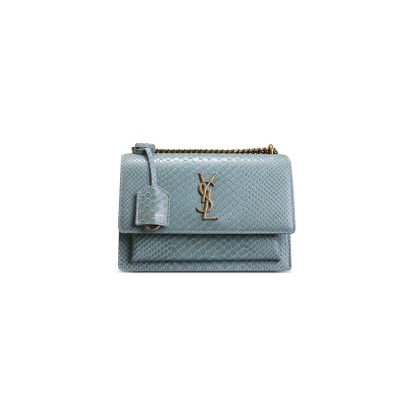 YSL SUNSET MEDIUM IN PYTHON PATTERN 422906 (22*16*8cm)